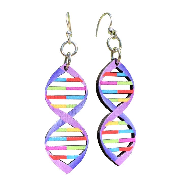 Vibrant DNA Earrings for wholesale by Green Tree Jewelry