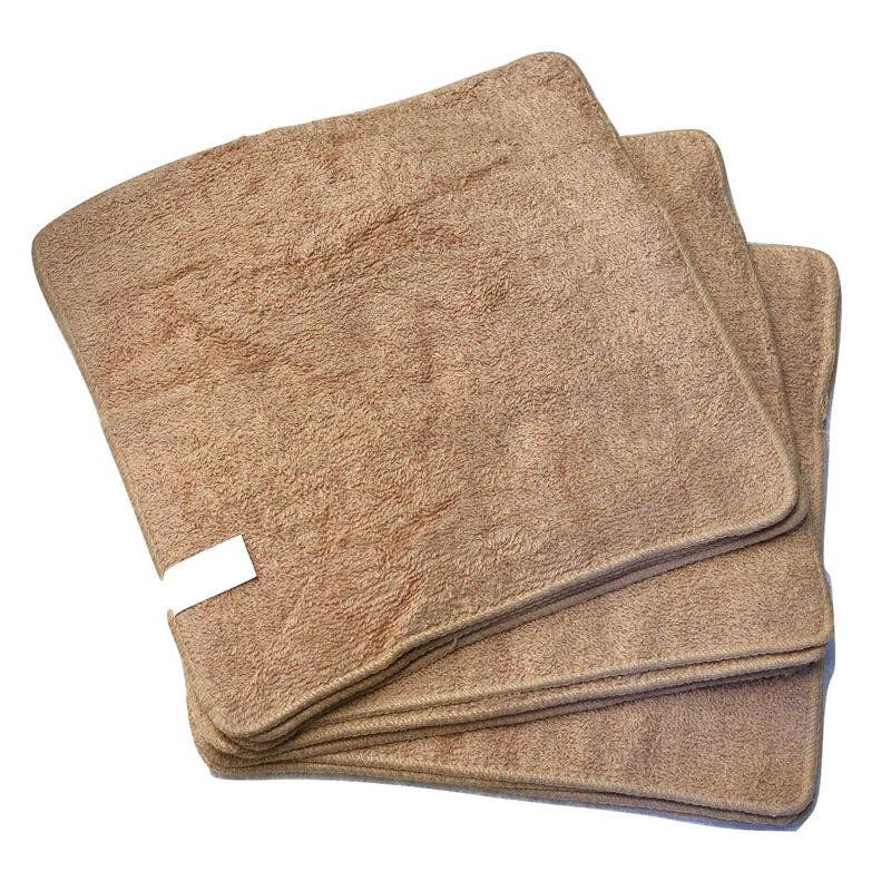 Soft Textiles - Wholesale Towel Set - Soft Textiles Washcloths Towel 12-24 Pack Solid Color 100% Cotton Baby Face Towel Set 12"x12" Wholesale Lot0