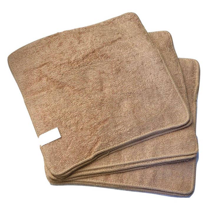 Soft Textiles - Wholesale Towel Set - Soft Textiles Washcloths Towel 12-24 Pack Solid Color 100% Cotton Baby Face Towel Set 12"x12" Wholesale Lot