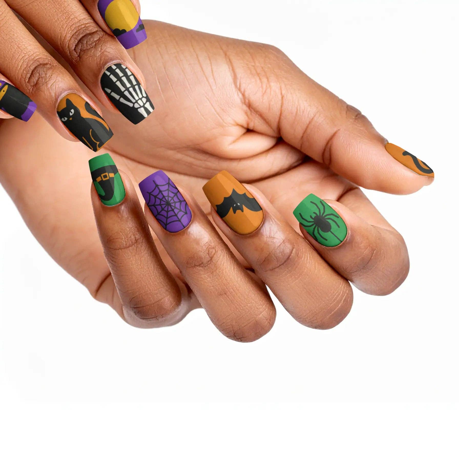 FYNE BODY - Wholesale Press-on/fake nails - Eclipse Enchantment Black Halloween Press-On Nails86