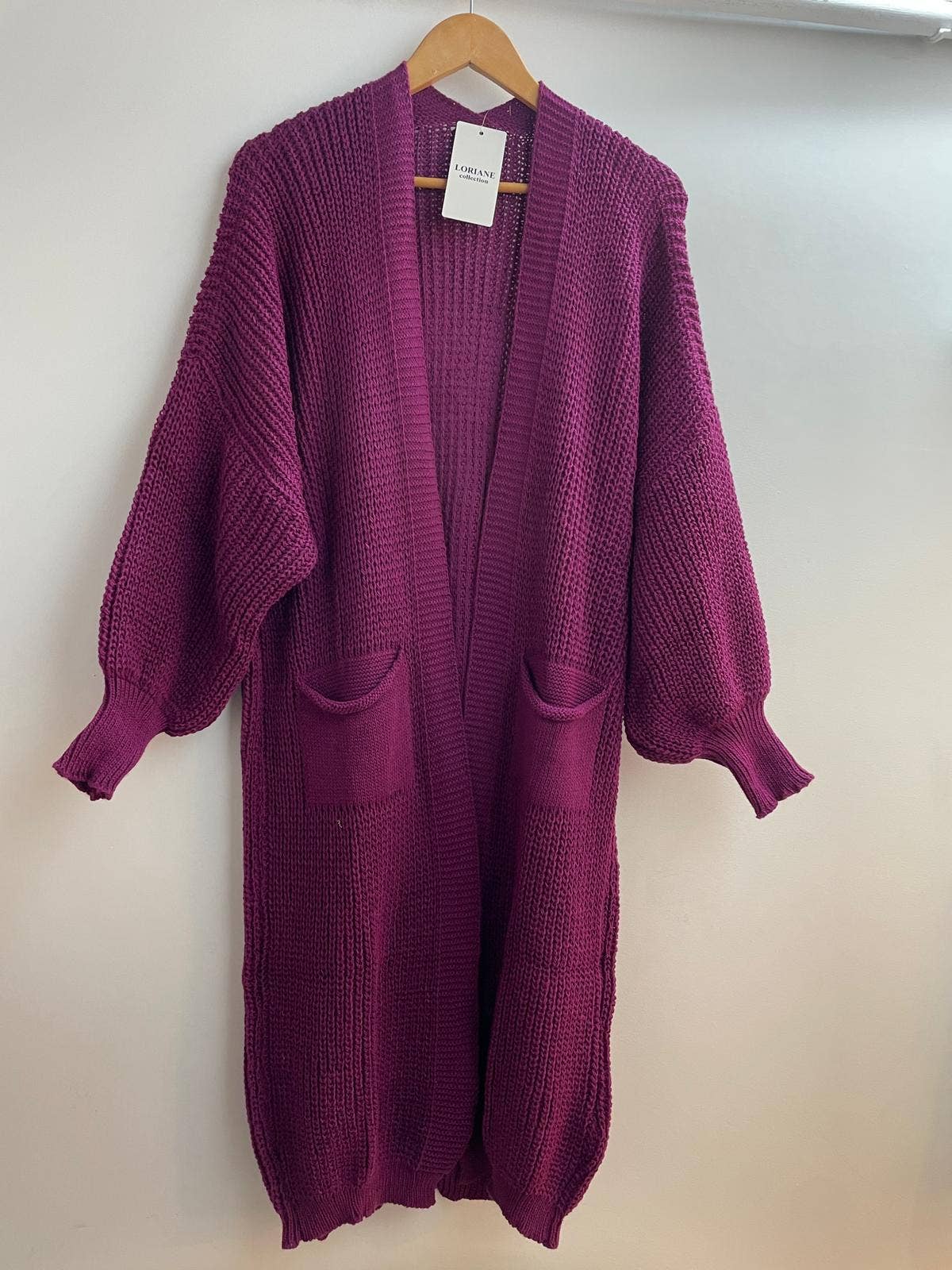 LORIANE - Wholesale Cardigan - Women's - 2268 Long knitted cardigan3