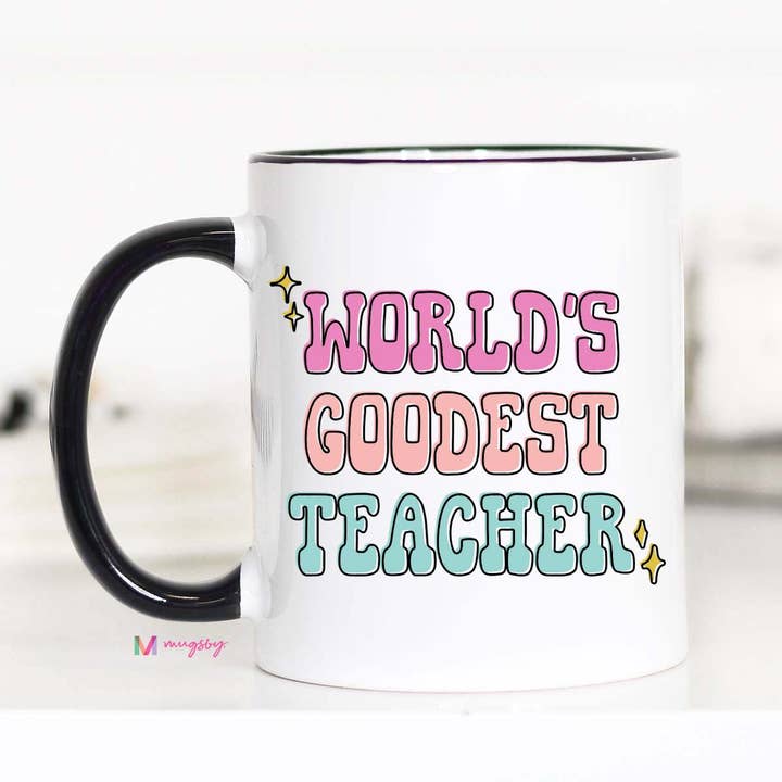 Mugsby - Wholesale Coffee Mug - World's Goodest Teacher Coffee Mug, Teacher gifts