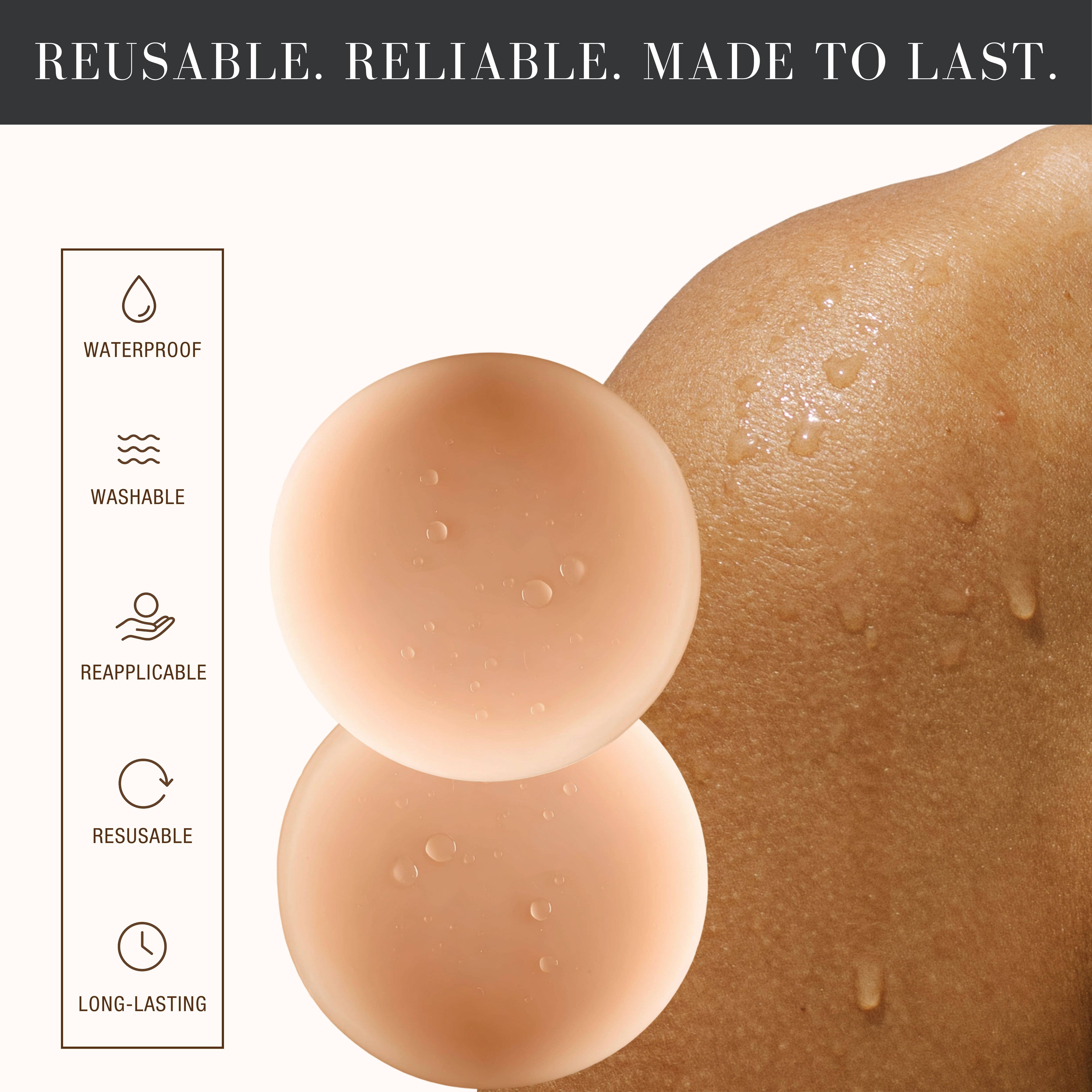 PastedNip - Wholesale Nipple Pasties - Women's - Reusable Premium Nipple Covers |  Includes Merchandise Box12