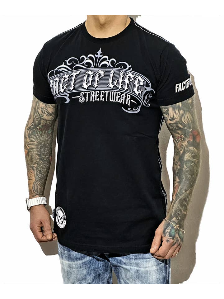 Fact of Life – Großhandel T-Shirt mit Siebdruck – Herren – Fact of Life T-Shirt “Different” TS-63 black