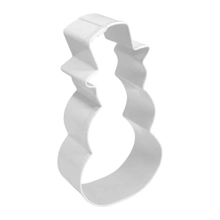 R&M International - Wholesale Cookie Cutter - Snowman W/ Top Hat Cookie Cutter (White, 4")1