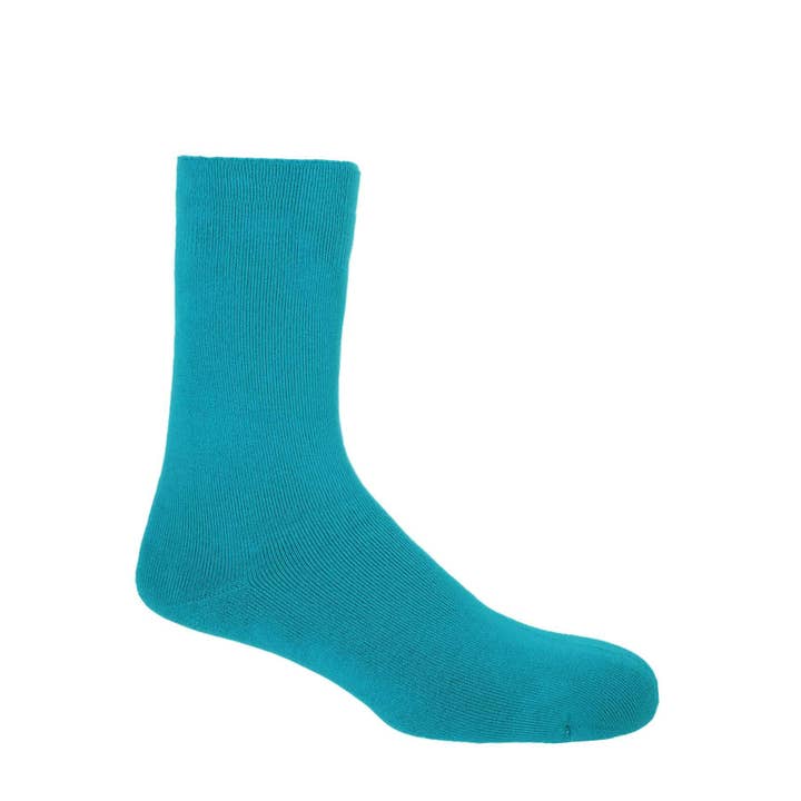 Peper Harow luksus sengesokker til mænd i ensfarvet aqua for engroshandel hos Peper Harow Socks