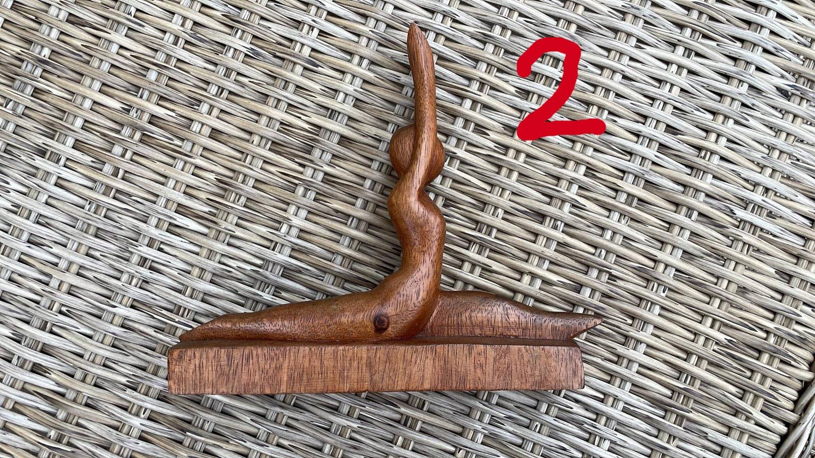 Ubud Glass - Wholesale Sculpture - Hand-Carved Wooden Yoga Poses Art - Serene and Spiritual Home Decor4