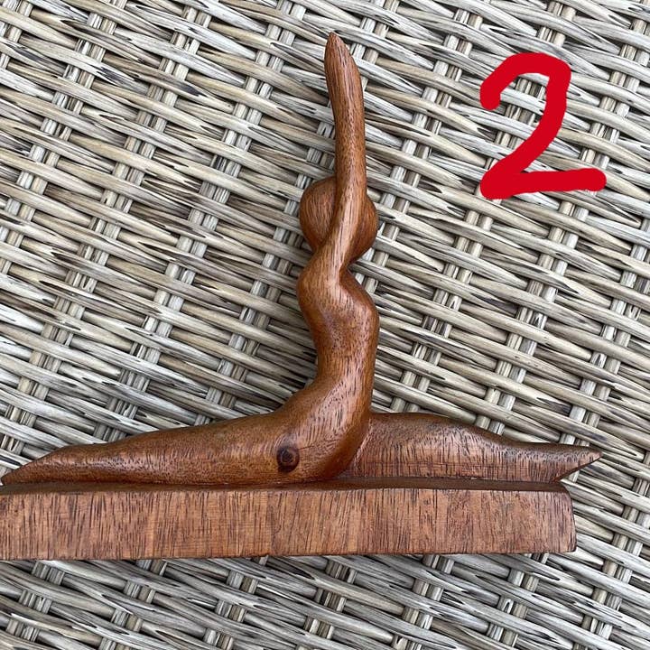 Ubud Glass - Wholesale Sculpture - Hand-Carved Wooden Yoga Poses Art - Serene and Spiritual Home Decor4