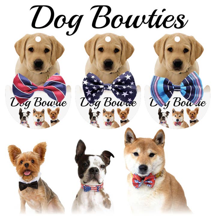 Deluxe Import Trading - Wholesale Pet Bow Tie - Dog - 18 Dog Bow Ties - Assorted Styles