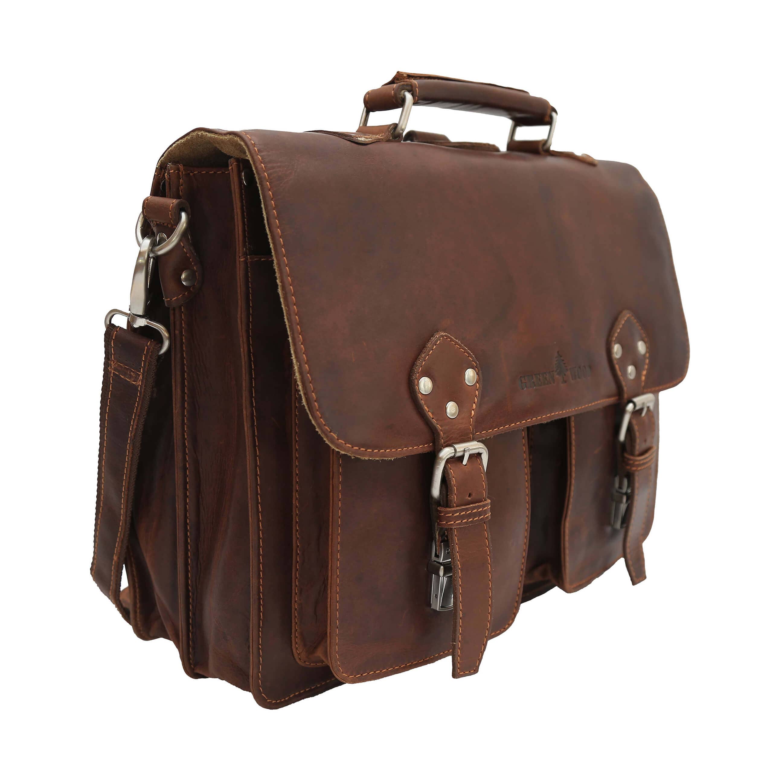 Greenwood - Venta al por mayor Maletín - Unisex - Bolso maletín y mochila combinado de cuero Eric9