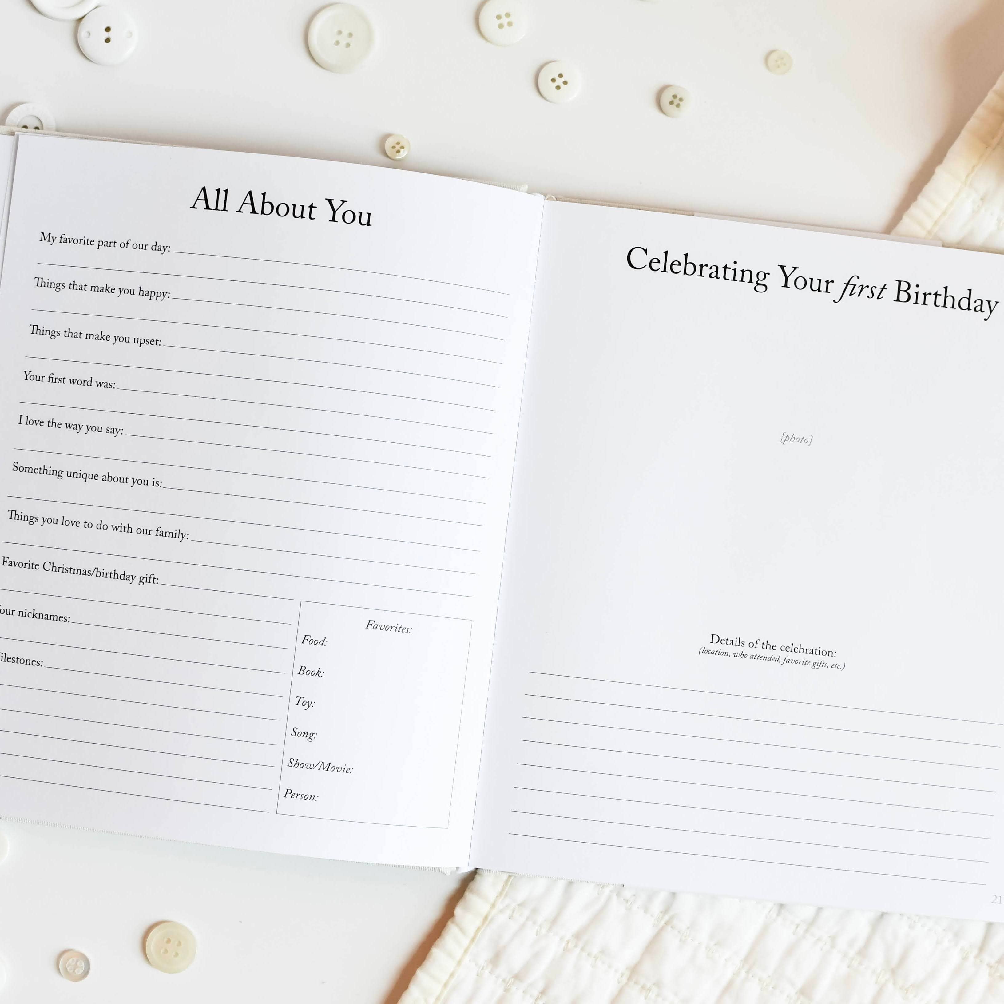 Duncan & Stone Paper Co. - Wholesale Memory Book - Kids & Baby - Baby Memory Book for New Mom Gift | Baby Photo Album4