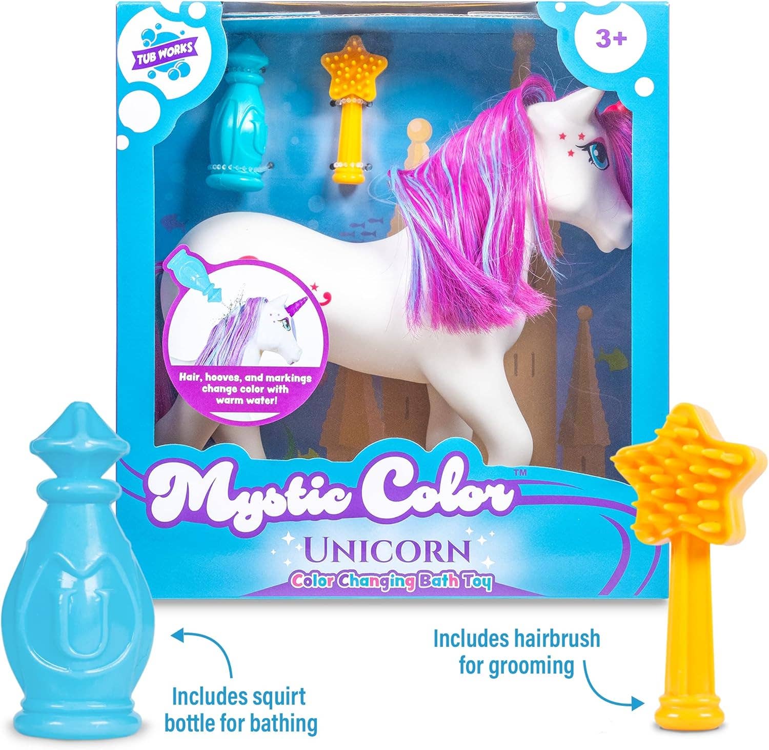 Tub Works LLC - Wholesale Bath Toy - Baby - Tub Works® Mystic Color Unicorn™ | Color Changing Bath Toy for Kids & Toddlers2