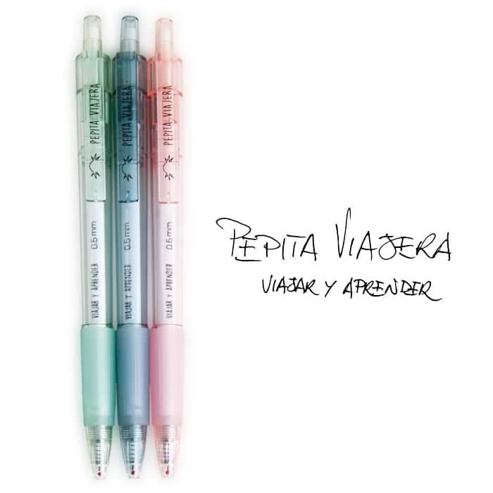 Pepita Viajera gel pen pack for wholesale by Pepita Viajera