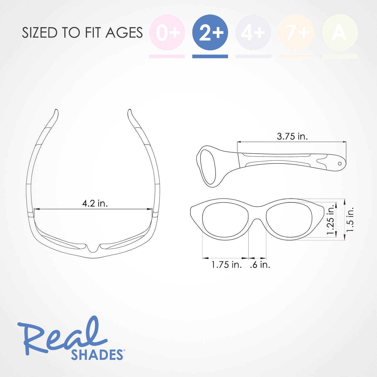 Real Shades - Wholesale Sunglasses - Kids - Explorer Flexible Frame Sunglasses for Toddlers 2+9