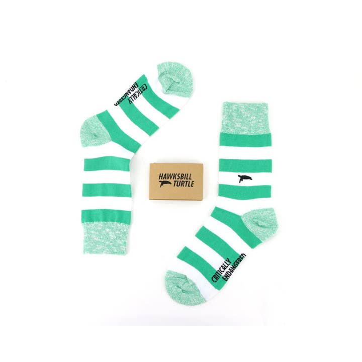 Turtle Stripe for wholesale by Critically Endangered Socks
