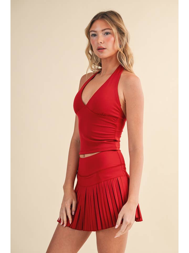 KIMBERLY C - Wholesale Athletic Top - Women's - Plunge Halter Tank16