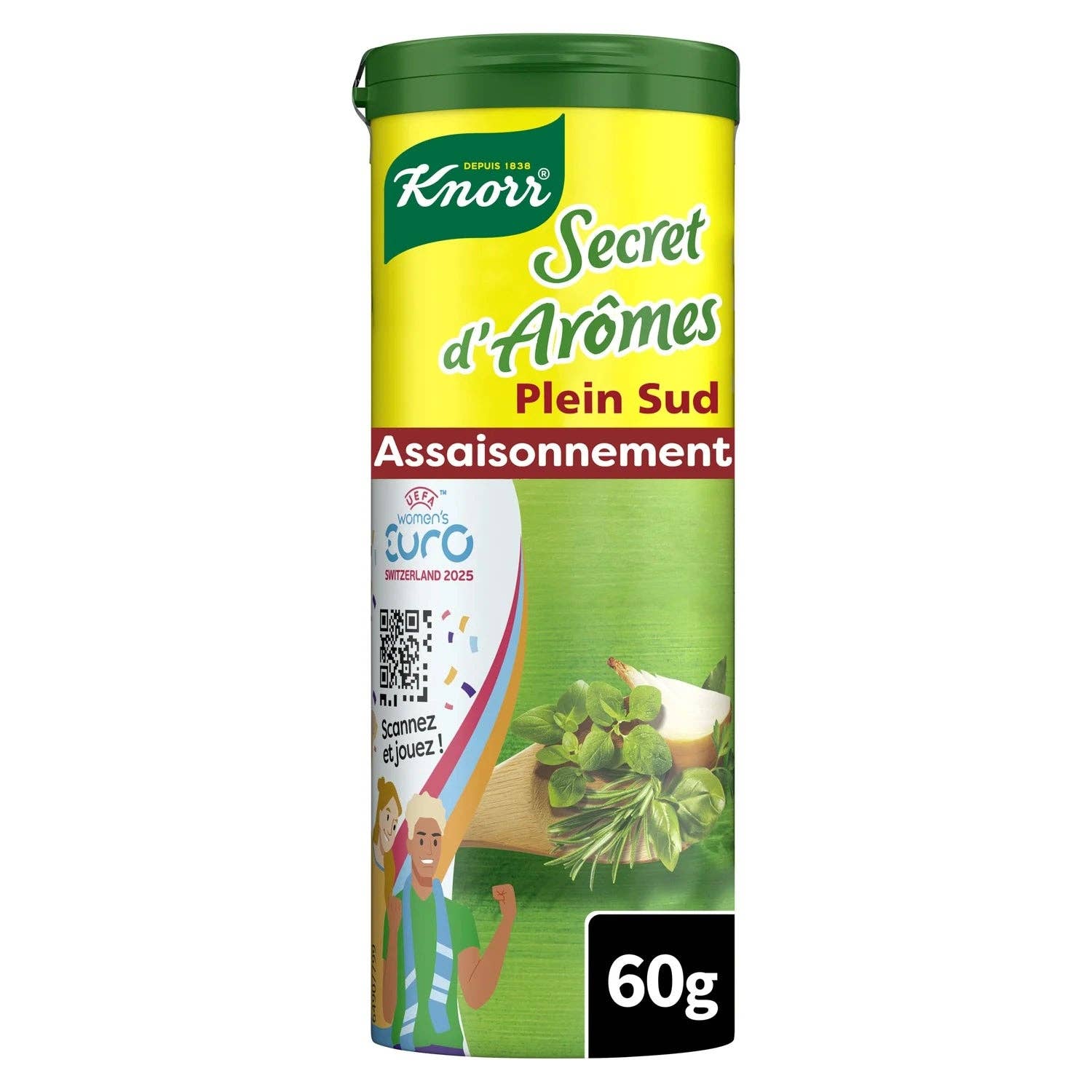 Amuse Bouche - Vente Mélanges d'épices séchées - Secret d'Arômes Plein Sud Assaisonnement en Poudre KNORR 60g0