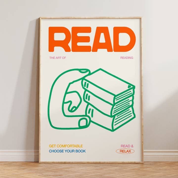 Lune Club - Wholesale Art Print - Read Hand Drawn Print0