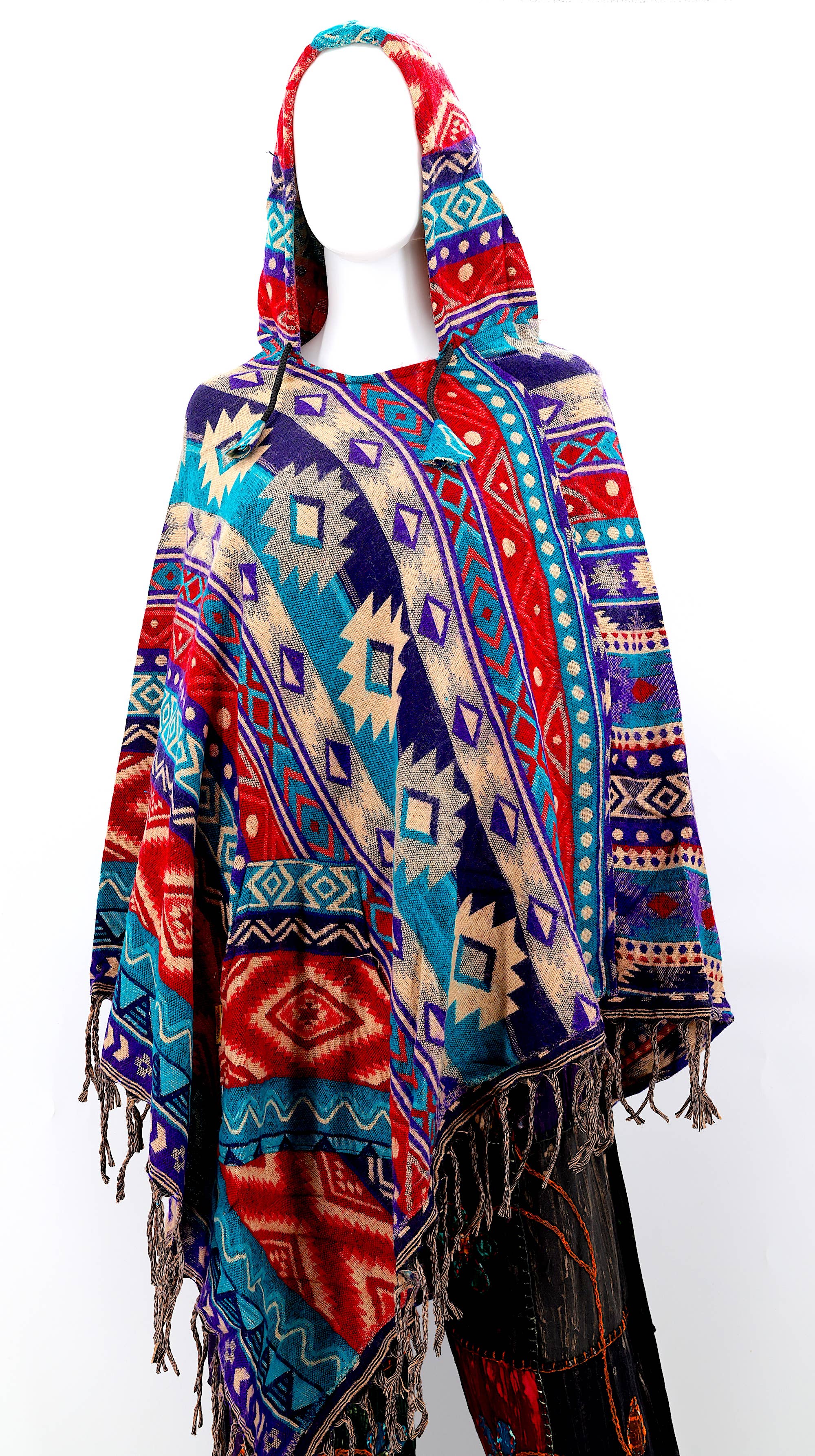 Himalaya Handmade – Großhandel Poncho – Unisex – Acrylic-Poncho mit vielfältigen Mustern1