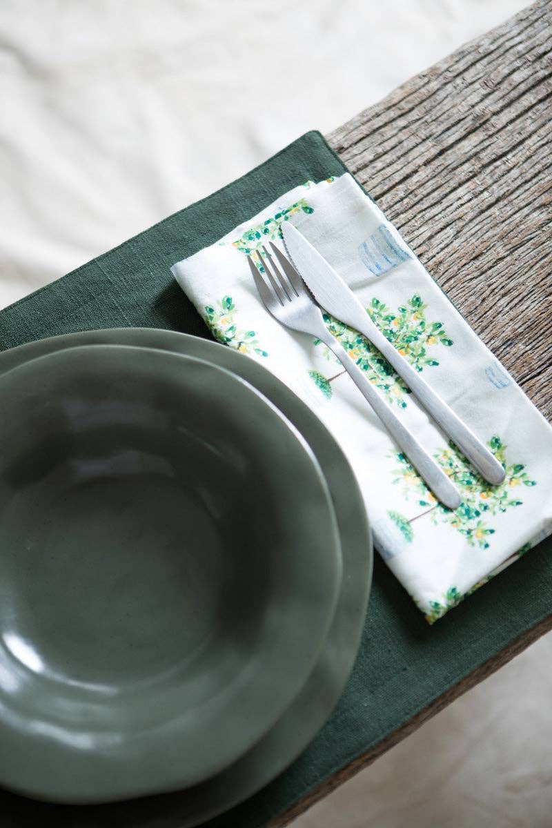 Kapda Casa – Großhandel Papier- & Stoffserviette – Limonero Platzsets | 6 Servietten | Esszimmer-Set | 33x48cm1