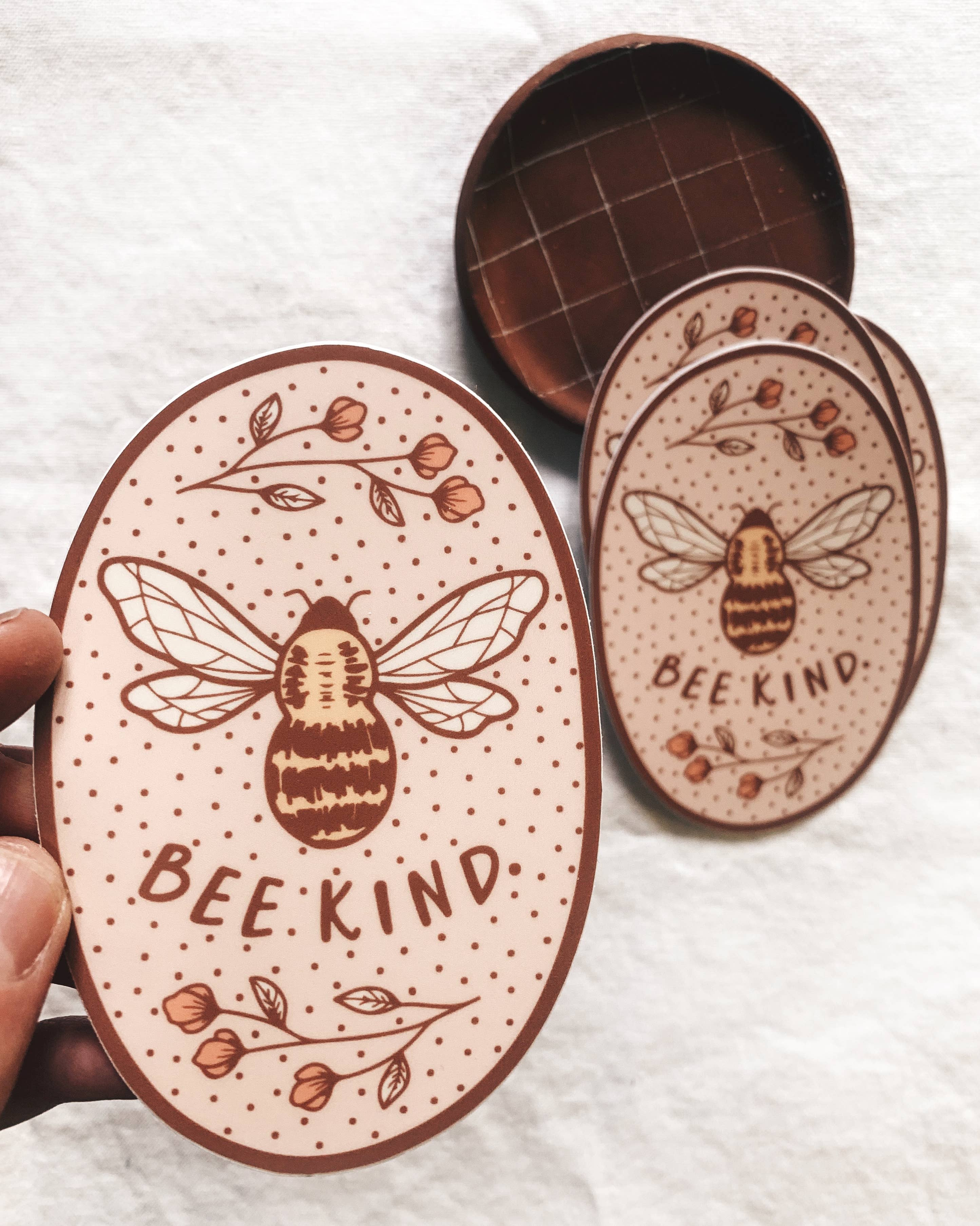 Flora West Design - Wholesale Sticker - Bee Kind vinyl sticker2