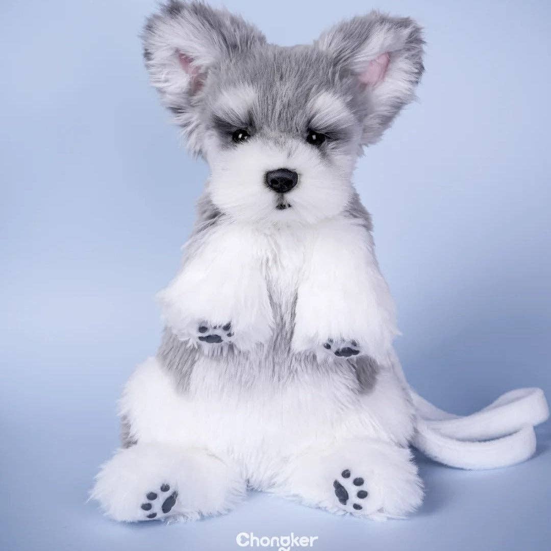 Chongker - Venta al por mayor Peluche - Niños y bebés - Mochila Schnauzer – Bolsa de peluche para amantes de cachorros y niños7