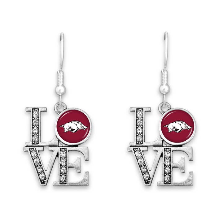 From The Heart - Wholesale Jewelry Set - Arkansas Razorbacks LOVE Jewelry Set