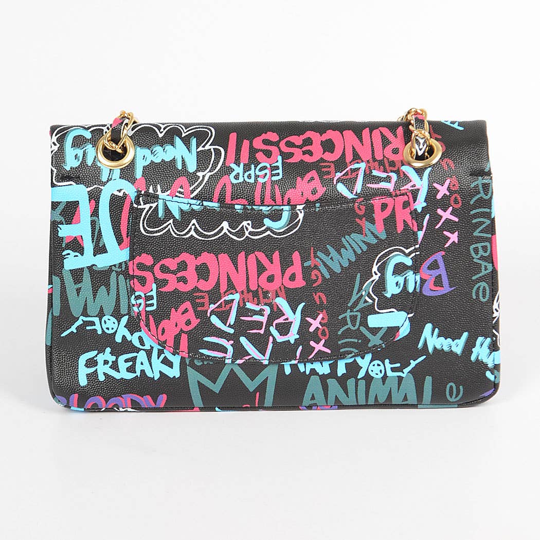 3AM BY H&D ACCESSORIES - Wholesale Clutch - Dames - Graffiti kleurverloop clutch7