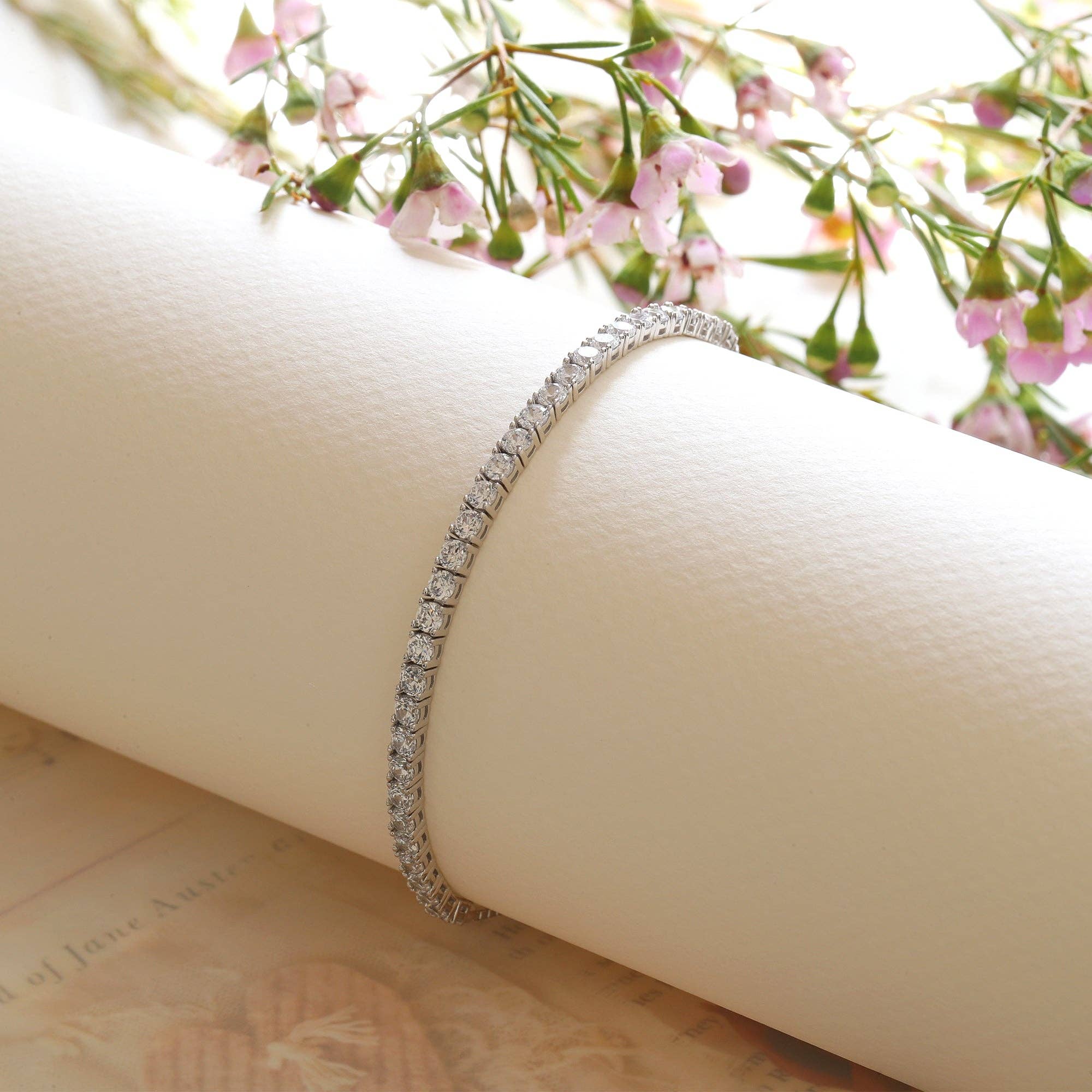 Double Accent – wholesale Tennisarmband – Inner Radiance Tennisarmband–Moissanit i Platinasilver3