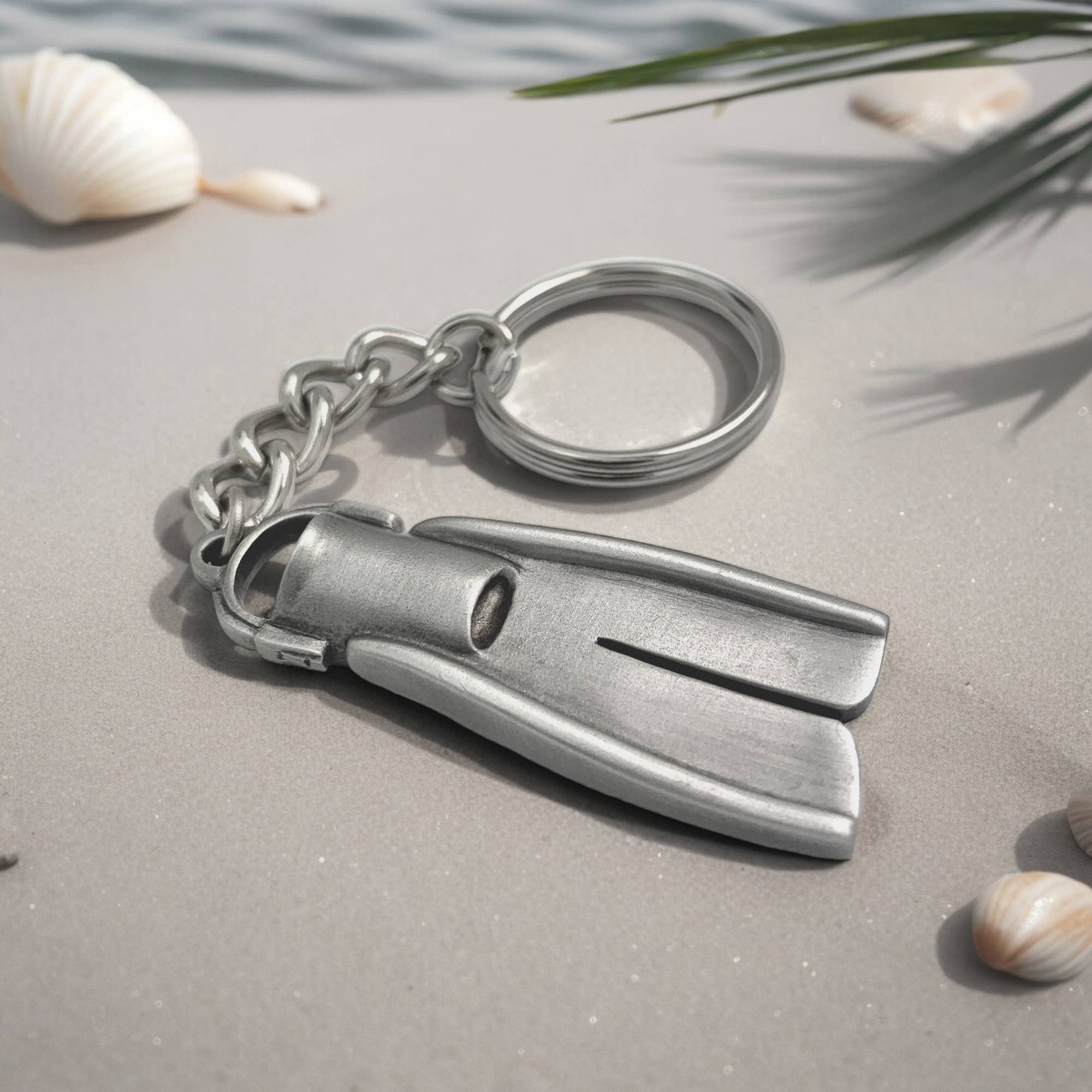 Big Blue by Roland St John - Wholesale Keychain - Unisex - Dive Fin Keychain for Men and Women- Scuba Keychain0