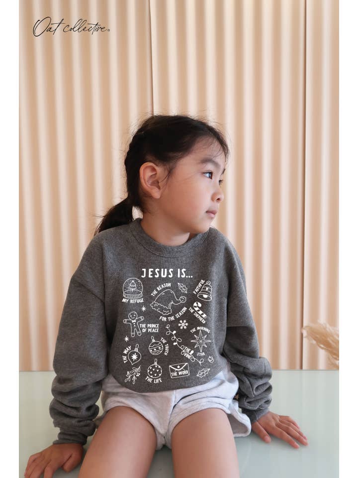 OAT COLLECTIVE - Wholesale Sweatshirt - Kids - JESUS IS... Toddler Graphic Sweatshirt6
