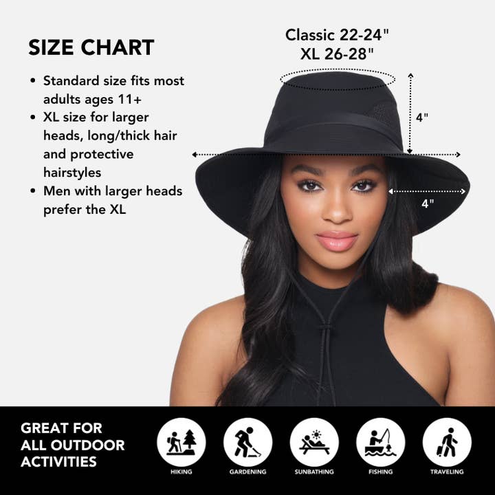 Hairbrella - Wholesale Bucket Hat - Women's - Satin-Lined, Waterproof Sun Hat