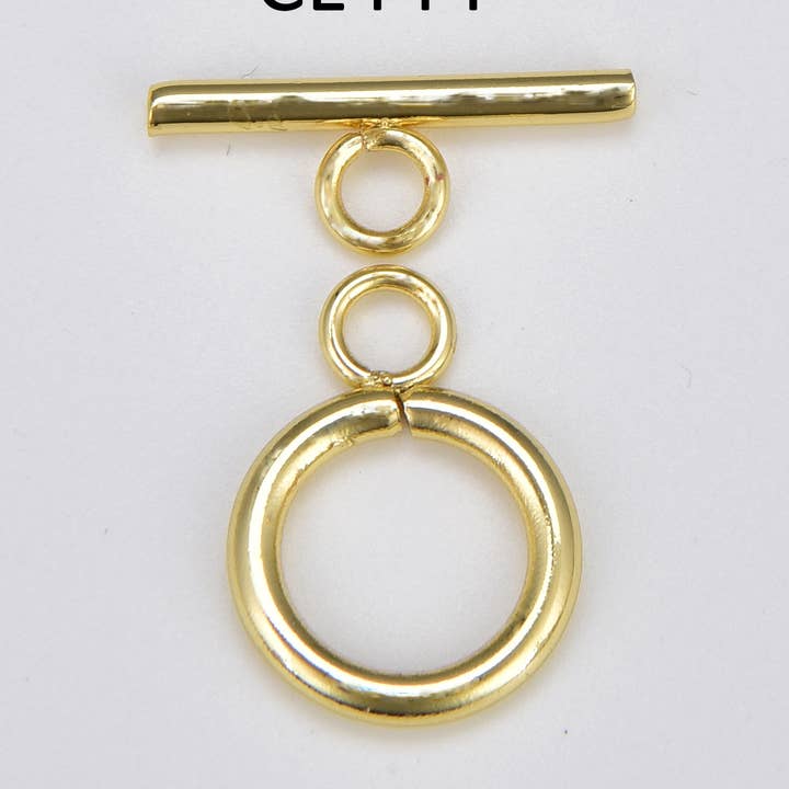 Beads Creation - Wholesale Clasp - Gold OT Toggle Clasp Jewelry Making , Toggle Closure, CL4440