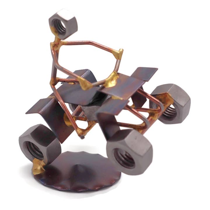 Figura Decorativa de ATV de Metal Hecho a Mano para venta al por mayor de Rock Creek Metal Craft