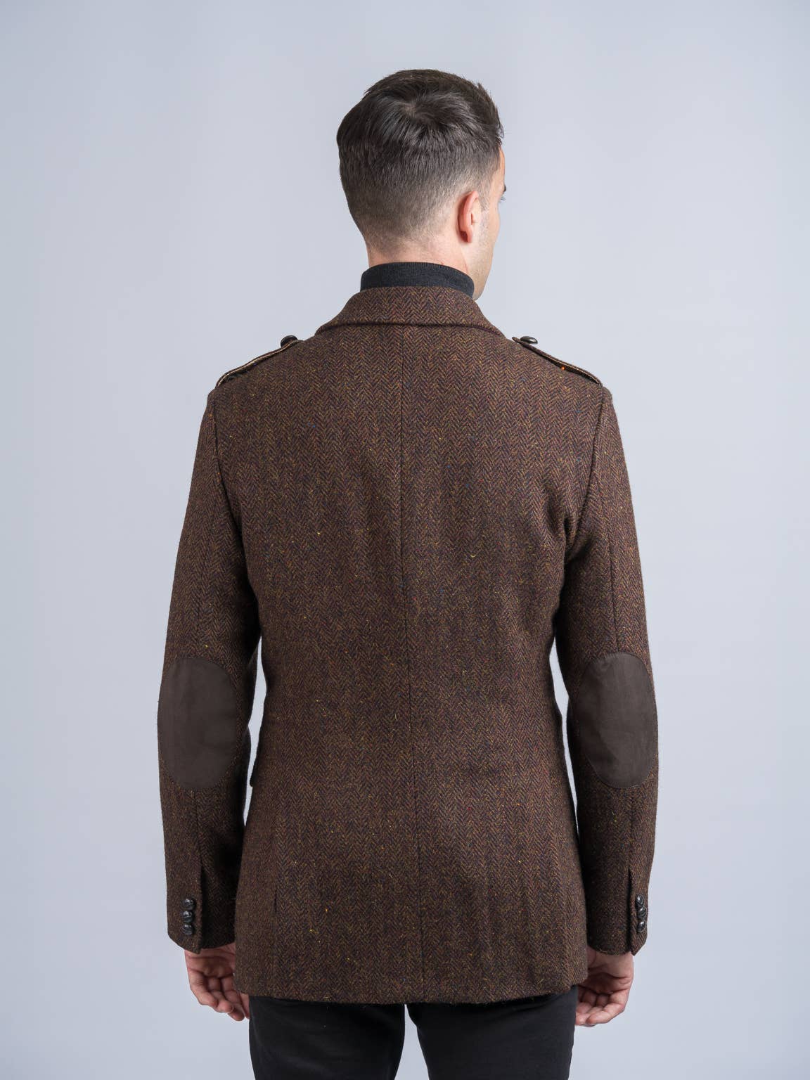Brown Herringbone Tweed Jacket & Blazer for wholesale on Faire7
