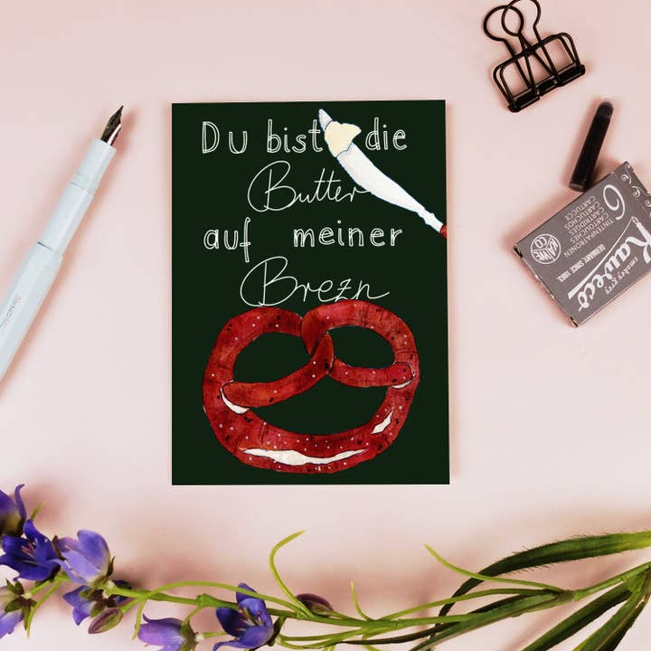 Wonder Of Today - Wholesale Postcard - Postcard Butter Pretzel