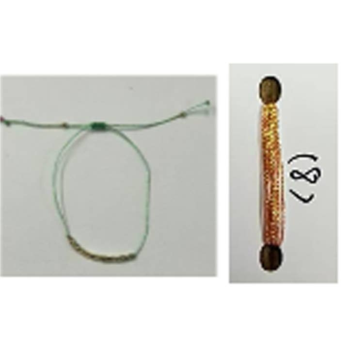 Luxenter - Wholesale Woven/Braided Bracelet - Pulsera Luxenter de Algodon Naranja acabado en oro amarillo 18k - Limley