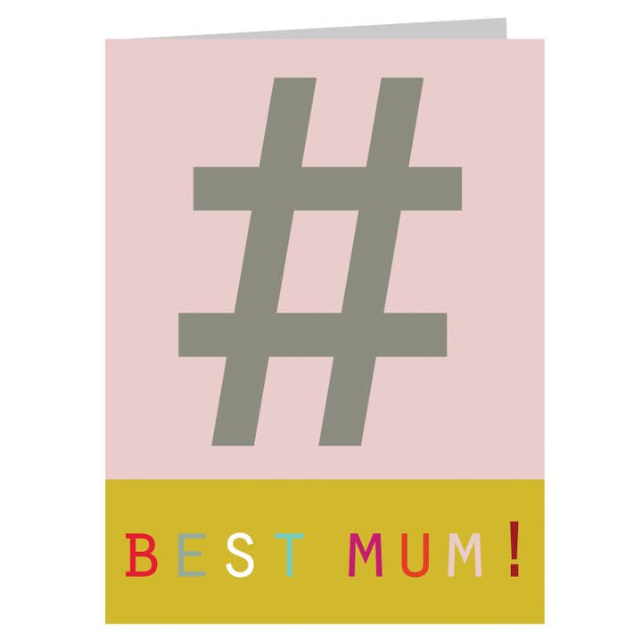 STW05 Mini Hashtag Beste moederkaart voor wholesale door Kali Stileman Publishing