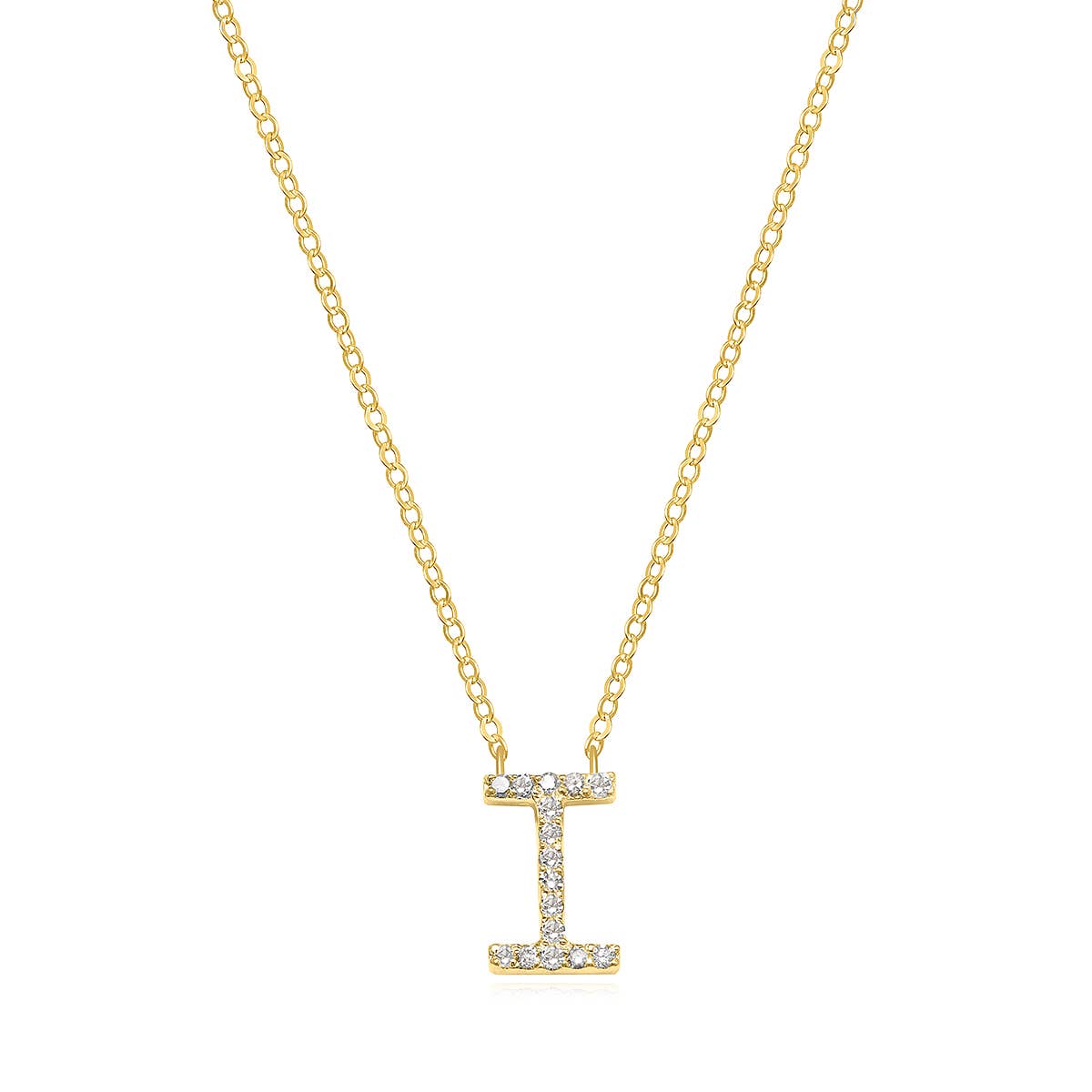 Amelia Rose Jewelry - Vendita all'ingrosso Collana con ciondolo/pendaglio - Collana con iniziale in diamanti pavé oro - Una delle preferite di Oprah8