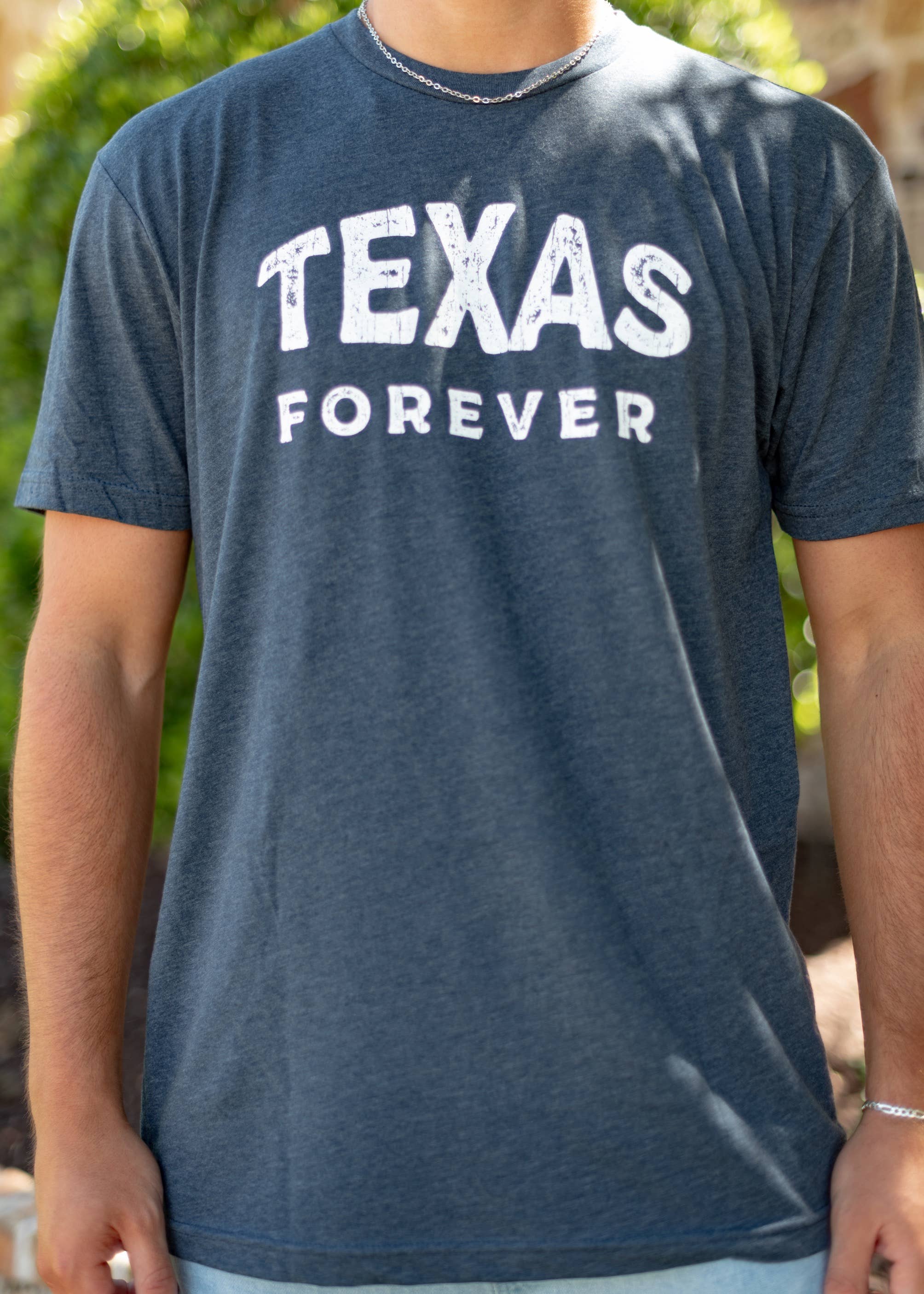 Midnight Navy Texas Forever T-Shirt for wholesale on Faire2