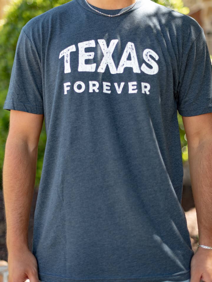 Midnight Navy Texas Forever T-Shirt for wholesale on Faire2