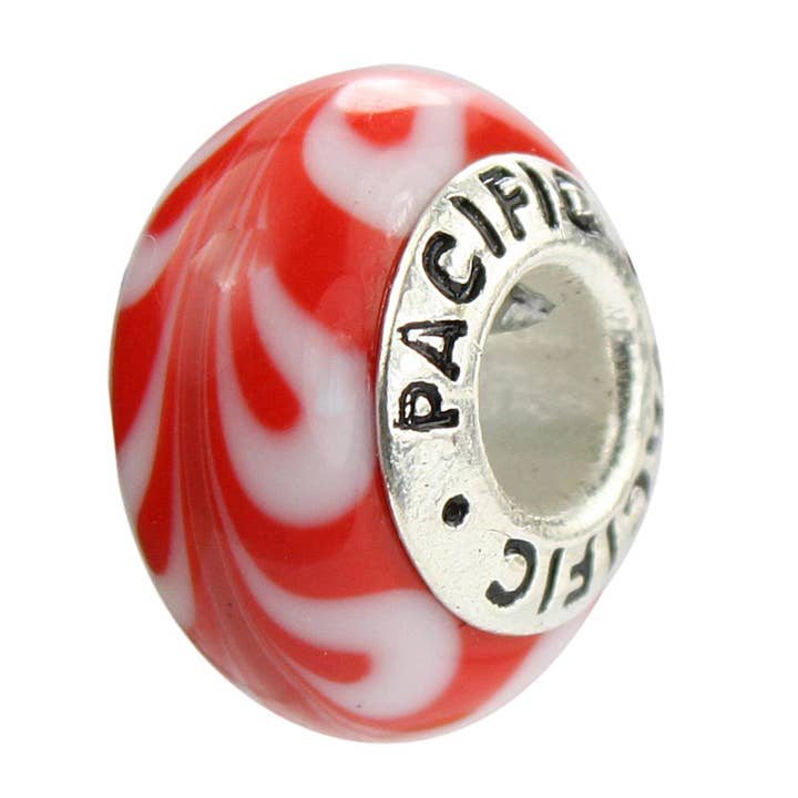 Silver Murano Glass Bead - Decadence for wholesale by West Coast Jewelry