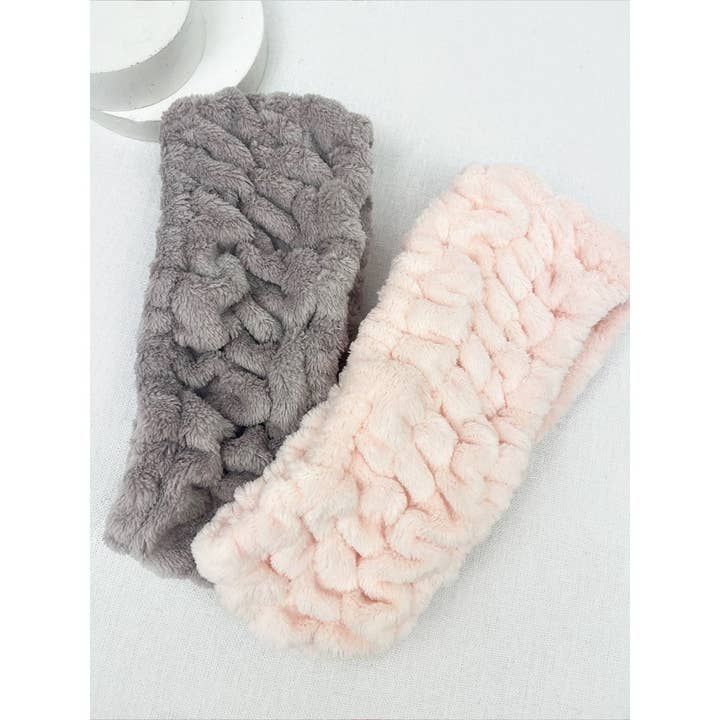 MIX COLOR Soft Tone Face Wash Headband for wholesale on Faire