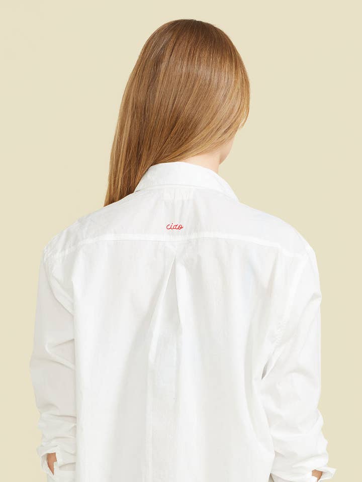 Ciao Shirt Dress - White for wholesale by Sitano