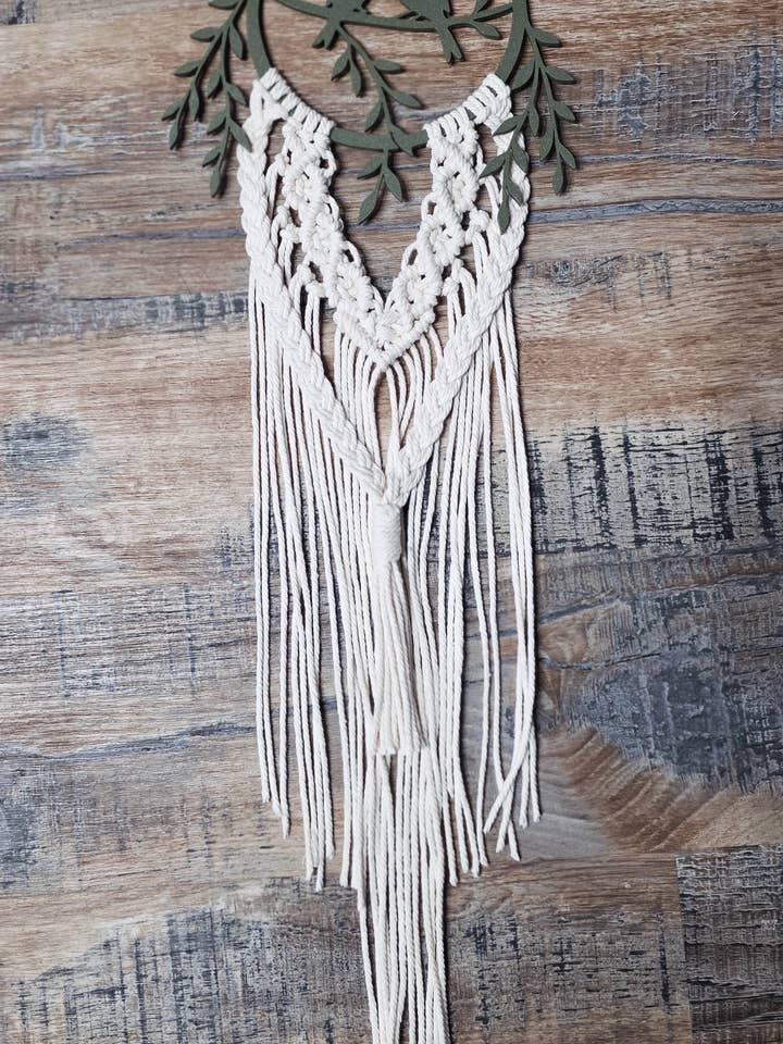 Birdsong macrame wall hanging for wholesale by AJ Handmade