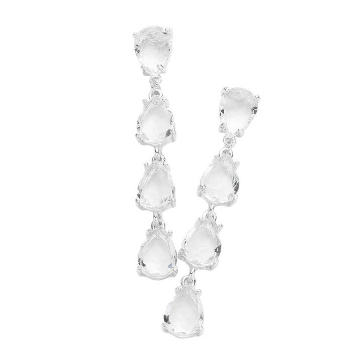 Madeline Love - Wholesale Dangle Earrings - Teardrop Stone Link Dangle Evening Earrings15