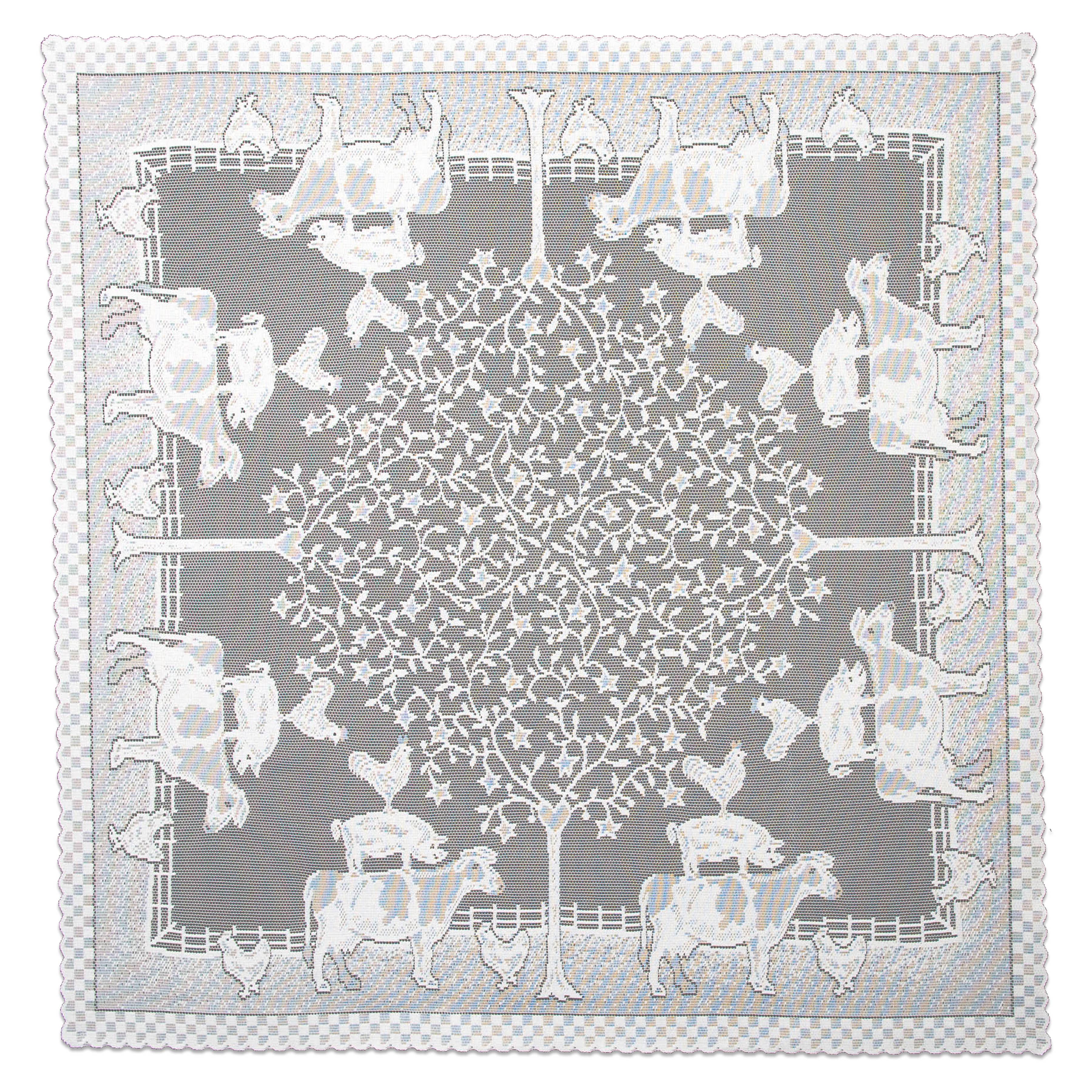 Heritage Lace - Wholesale Tablecloth - Farmhouse 42x42 Off-White Lace Table Topper1