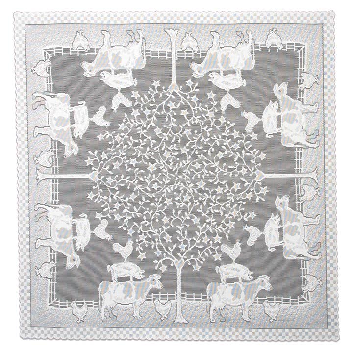 Heritage Lace - Wholesale Tablecloth - Farmhouse 42x42 Off-White Lace Table Topper1