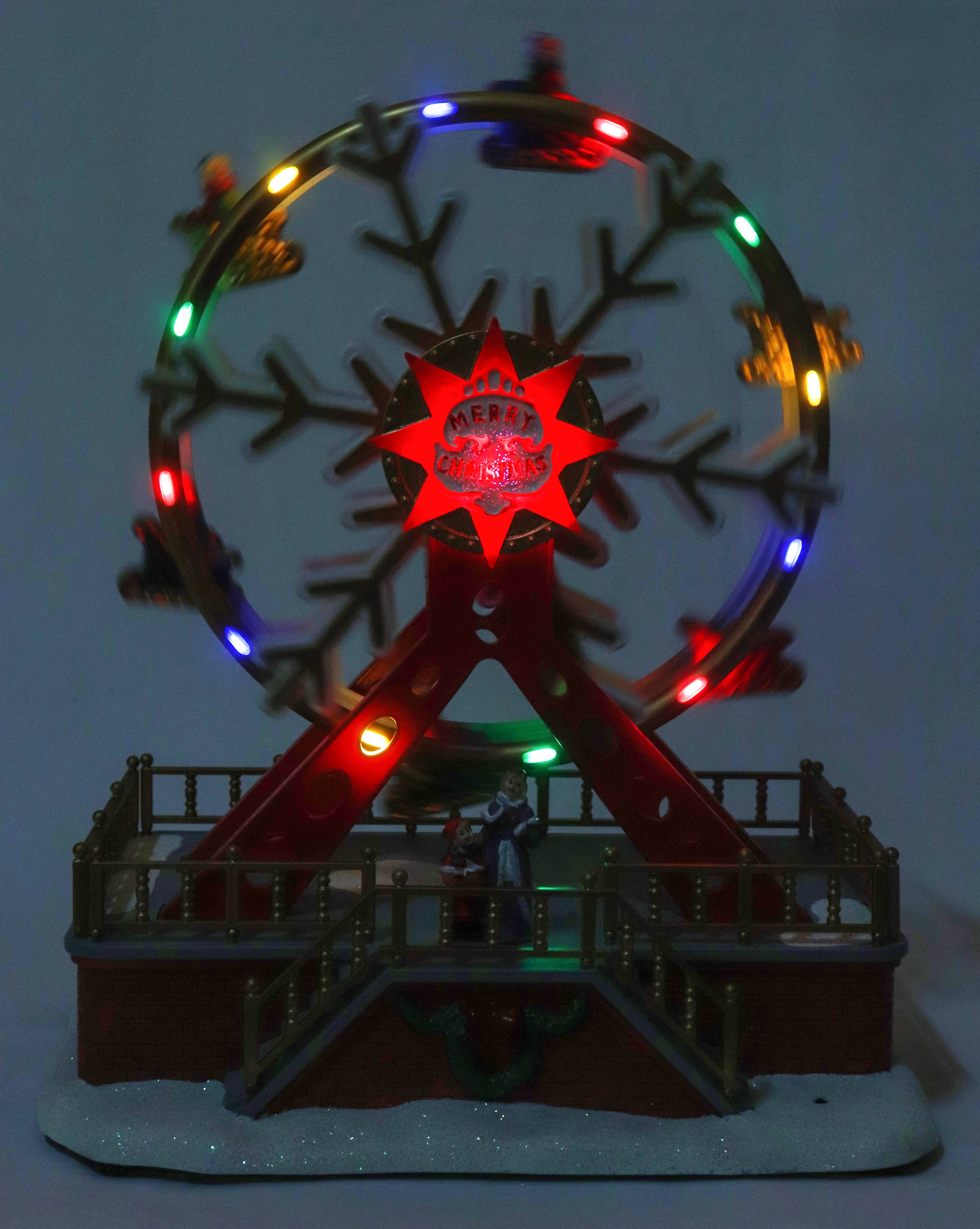 Top Treasures - Wholesale Christmas Decoration - Christmas Ferris Wheel - Animated Pre-lit Musical6