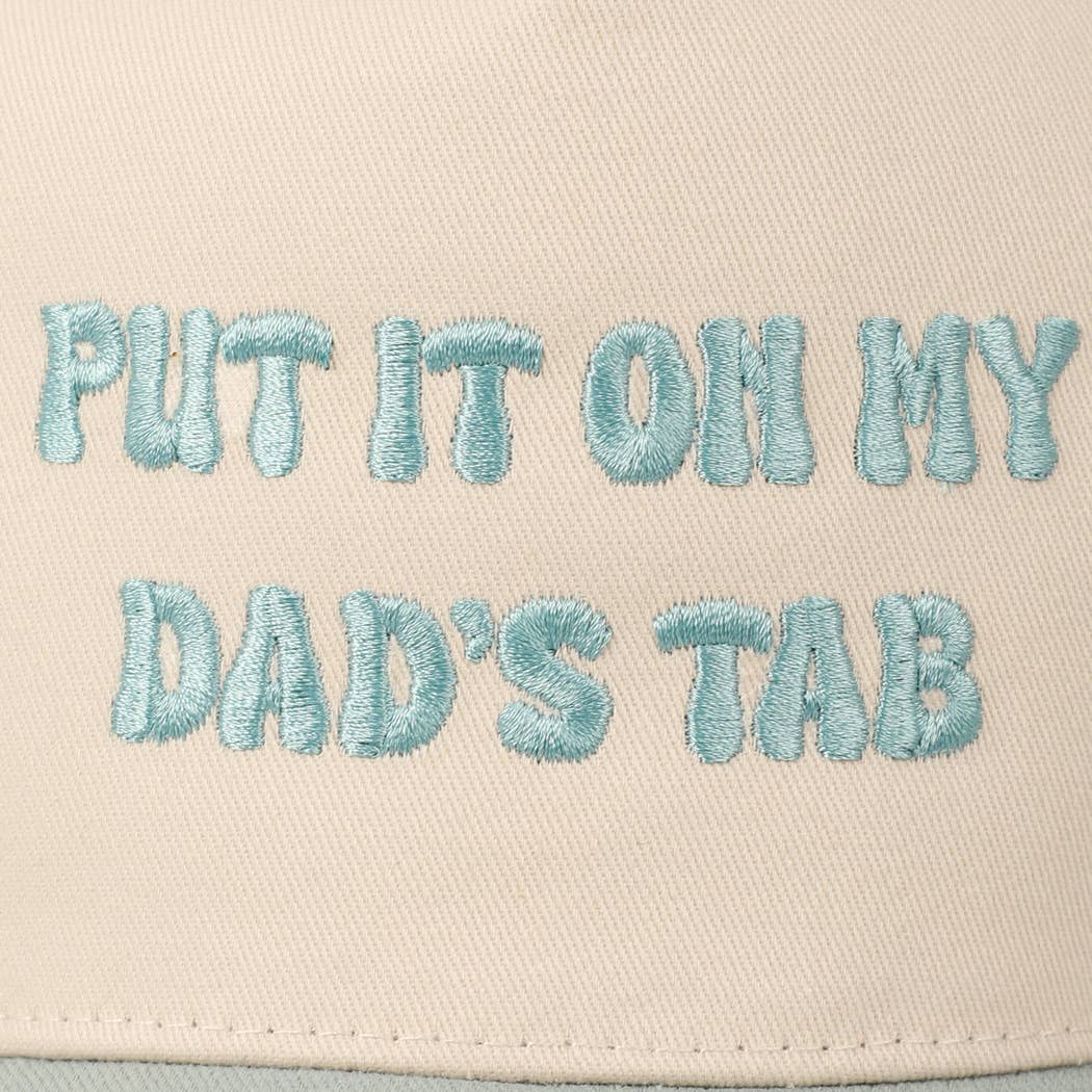 Fashion City - Wholesale Baseball Cap - Unisex - Put It On My Dad's Tab Embroidery Two-Tone Hat59